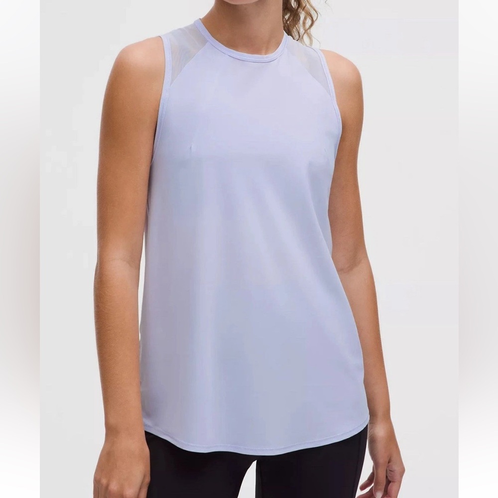 NWT Lululemon Size 2 Sculpt Tank Serene Blue Lightweight Top Classic Fit